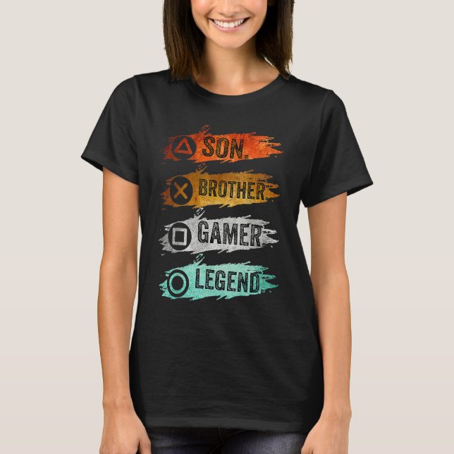 Camiseta Gaming  For Teenage Boys 8 16 Year Old Gamer (Frente)