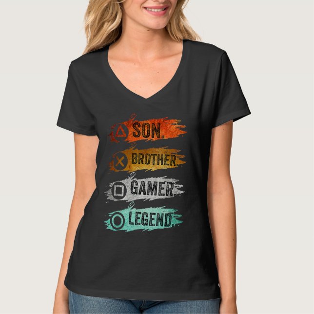 Camiseta Gaming  For Teenage Boys 8 16 Year Old Gamer (Frente)