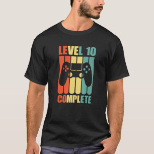 Camiseta Gaming Gamer Level 10 Complete Birthday Party