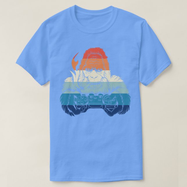 Camiseta Gaming Gorilla Retroativo (Frente do Design)