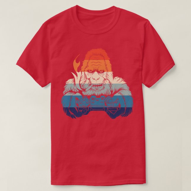 Camiseta Gaming Gorilla Retroativo (Frente do Design)
