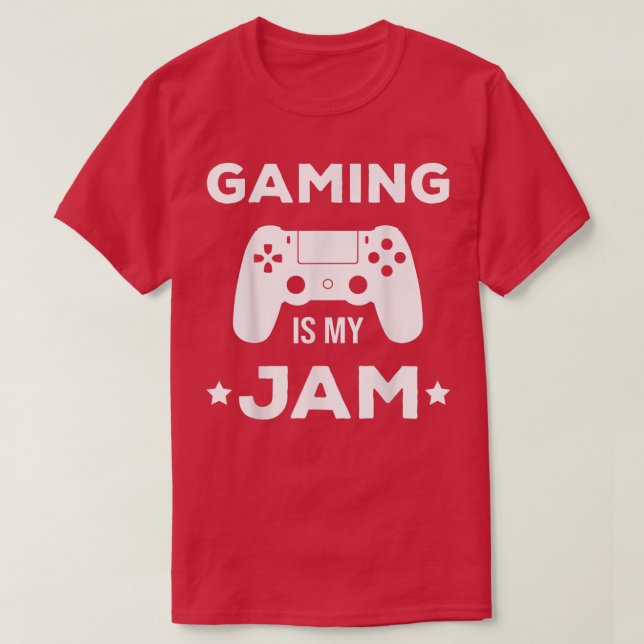 Camiseta Gaming Is My Jam Video Games Lover Controller Vide (Frente do Design)