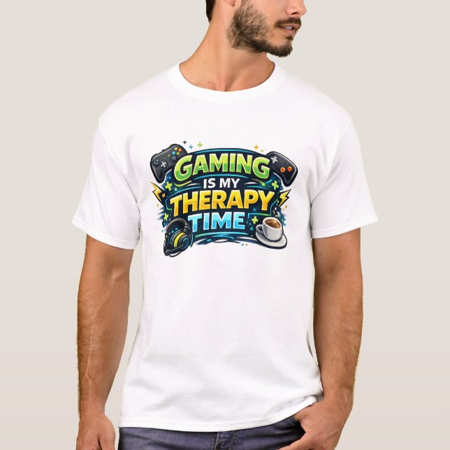 Camiseta Gaming Is My Therapy Time (Frente)