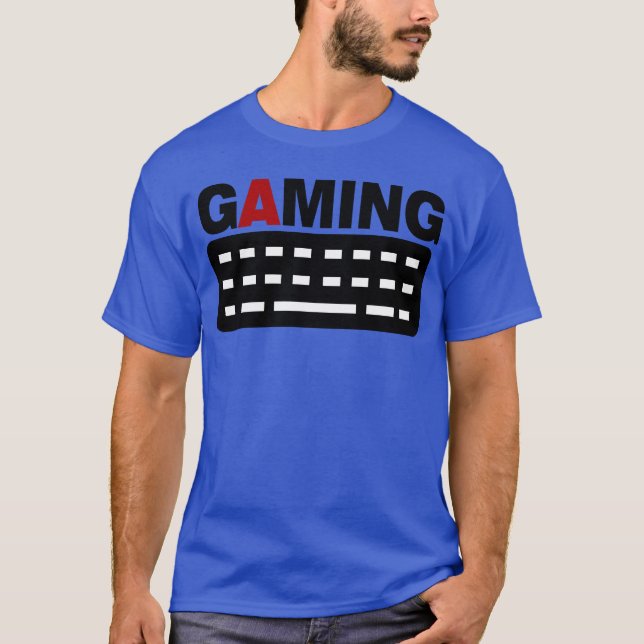 Camiseta gaming keyboard pc gamer boy friend (Frente)