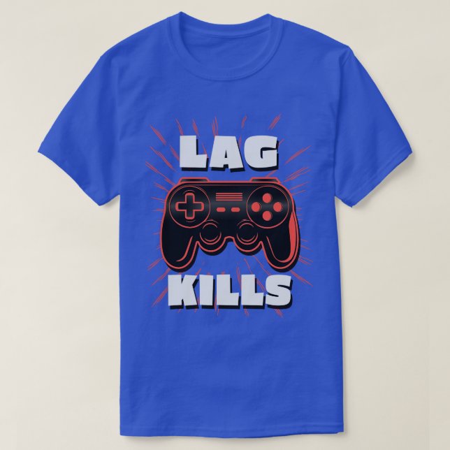 Camiseta Gaming LAG Funny Console Gampad Gamer (Frente do Design)