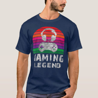 Camiseta Gaming Legend Players Joystick Video Games Fans Vi