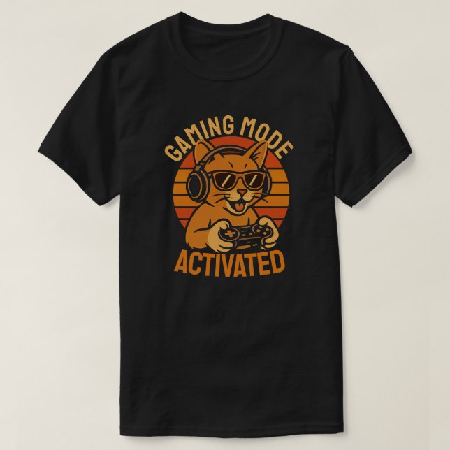 Camiseta Gaming Mode Activated (Frente do Design)