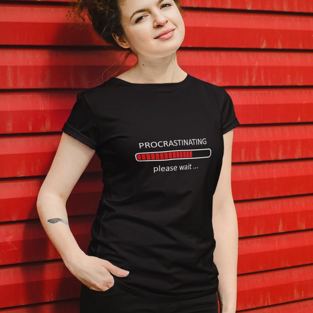 Camiseta Gaming Shirt - Procrastinating Please Wait (Criador carregado)