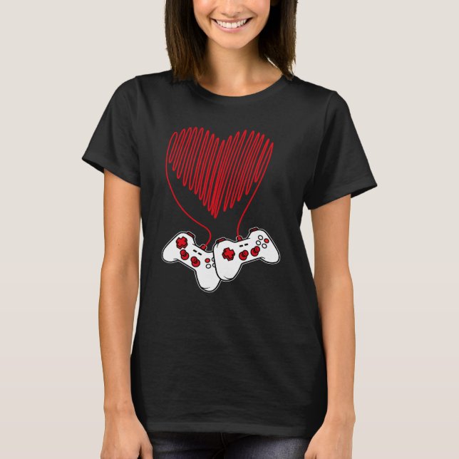 Camiseta Gaming Valentine Video Games  Gamers Valentine's D (Frente)