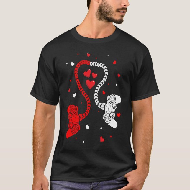 Camiseta Gaming Valentine Video Games  Gamers Valentine's D (Frente)