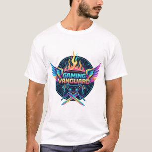 Camiseta Gaming Vanguard Neon Crest   Futurista Ga