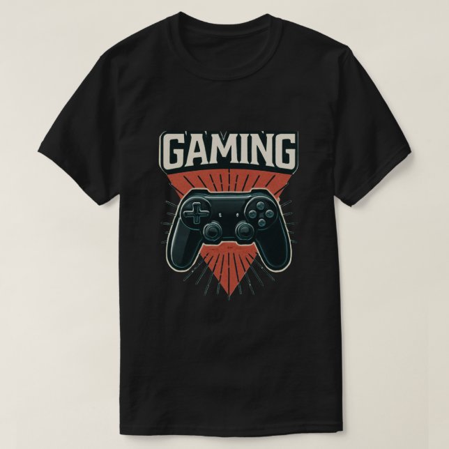 Camiseta Gaming Vibes: Bold Controller Design (Frente do Design)
