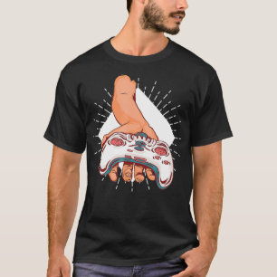 Camiseta Gaming Video Game Room Console Controller Grips Ga