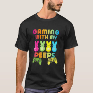 Camiseta Gaming With My P Eeps Easter Gamer Video Game Love