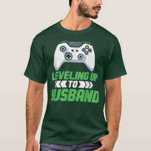 Camiseta GamingEngagementNivelagem De Jogo Da Mens Para Mar