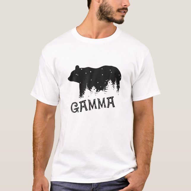 Camiseta GAMMA Bear Gift Mãe/Dia de os pais (Frente)