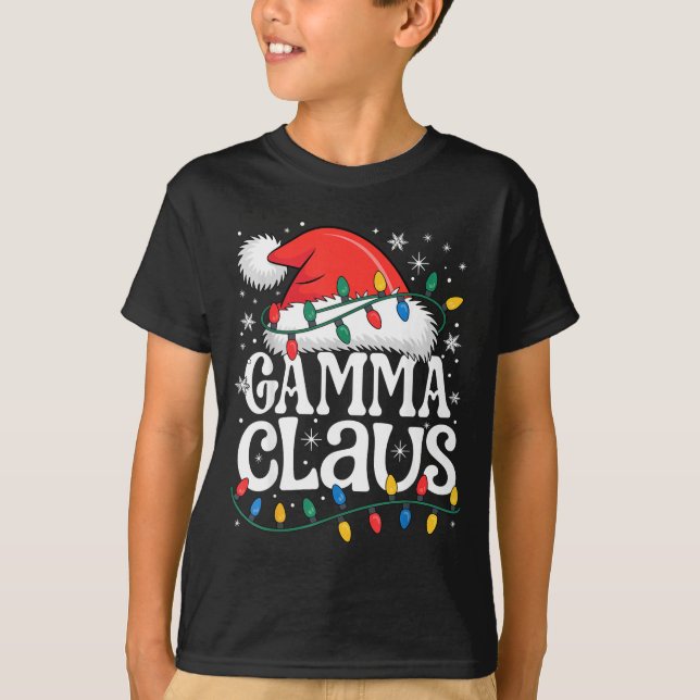Camiseta Gamma Claus Funny Xmas Christmas Grandma Holiday S (Frente)