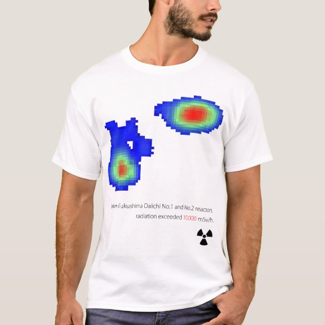 Camiseta Gamma views, between Fukushima Daiichi No.1 and No (Frente)