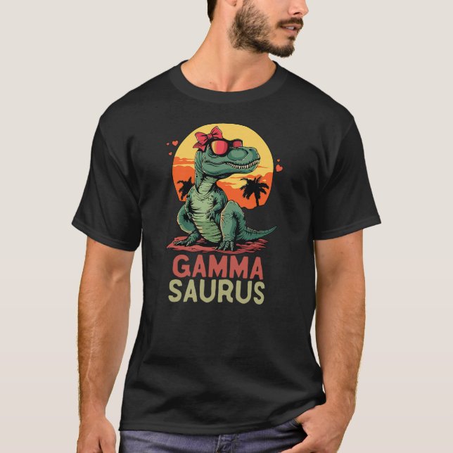 Camiseta GammaSaurus Dino Dinosaur Gamma-Saurus T-Rex Funny (Frente)