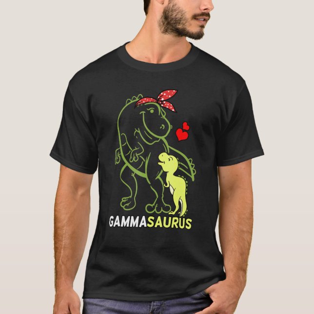 Camiseta Gammasaurus Gamma Tyrannosaurus Dinosaur Baby Moth (Frente)