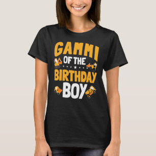 Camiseta Gammi Do Aniversário Da Construção De Meninos
