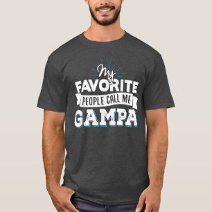 Camiseta Gampa Meus Pessoas Favoritos Me Chamam De Gampa