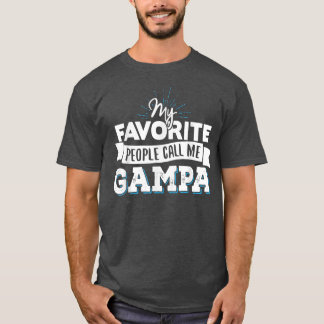 Camiseta Gampa Meus Pessoas Favoritos Me Chamam De Gampa