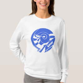 Camiseta GAMY® Royal blue Logo Damen