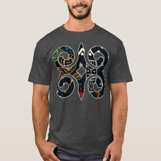 Camiseta Gana Akan AdinkraAnkara Pattern