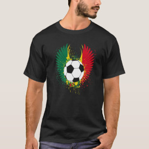 Camiseta Gana Bandeira Futebol Wings Futebol ganês