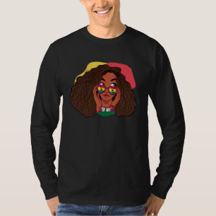 Camiseta Gana Bandeira Ganesa África Orgulhosa Princesa Rai