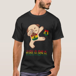 Camiseta Gana Dog Gana Futebol Team Gana Flag Gana Gana P
