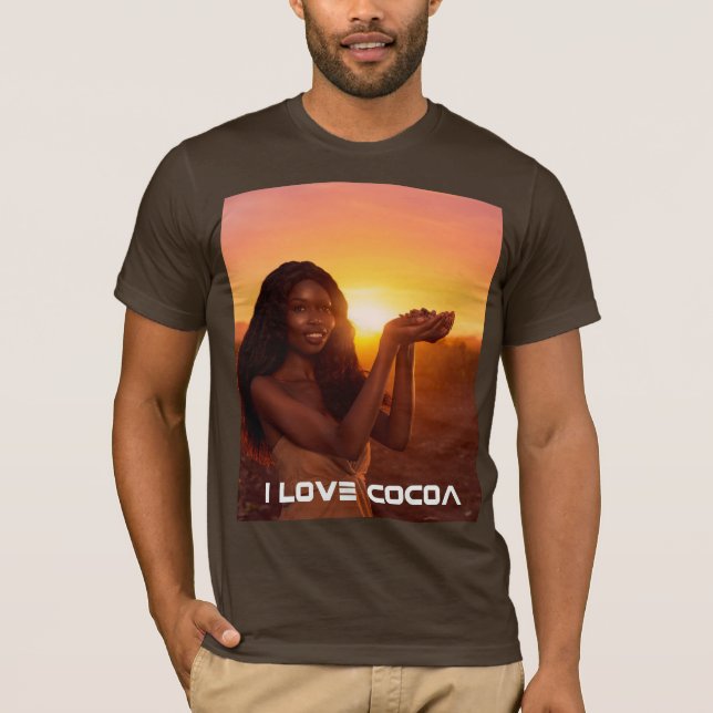 CAMISETA GANA - EU AMO CACAU (Frente)