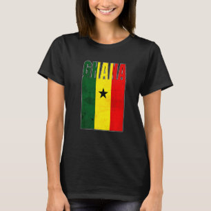Camiseta Gana Flag Art African Country Retro Vintage Grung