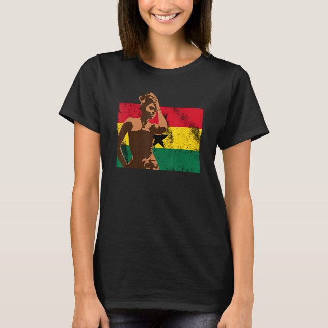 Camiseta Gana Gana África Ocidental Orgulhosa Princesa Rain (Frente)