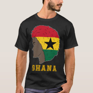 Camiseta Gana Gana Bandeira África Orgulhosa Princesa Rainh