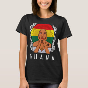Camiseta Gana Girl Ghanaian Flag Merchandise