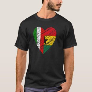 Camiseta Gana Itália Coração Bandeira Italiana Sinalizador