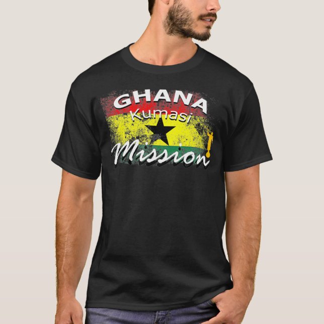 Camiseta Gana Kumasi Mormon LDS Mission Missionary Gift (Frente)