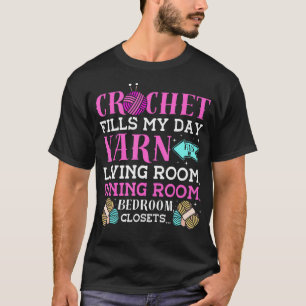 Camiseta Gancho de Crochê Agulha de Trabalhos de Agulha Cro