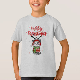 Camiseta Gancho de Natal de Gato Bonito Galore