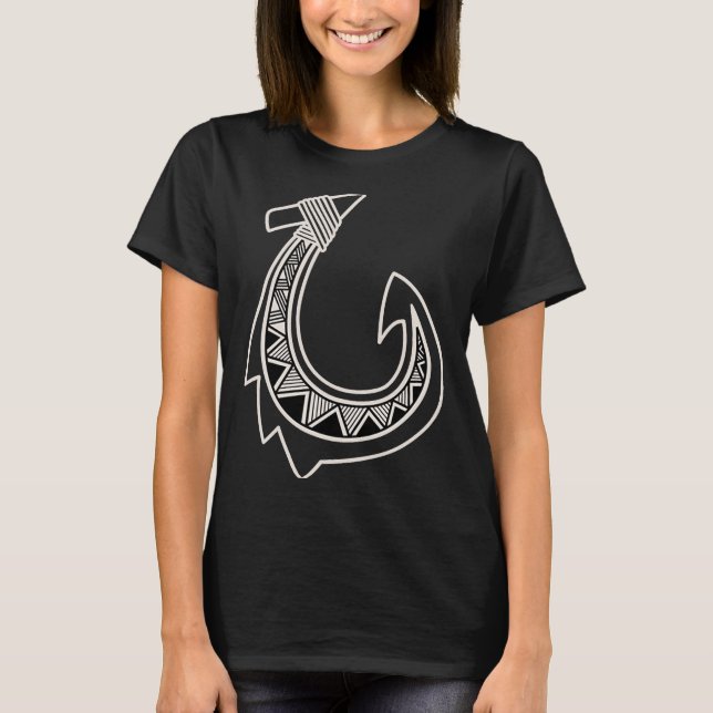 Camiseta Gancho de Peixes do Havaí, Pesca (Frente)