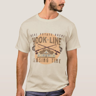 Camiseta Gancho, Linha, Tempo De Fecho Engraçado Pesca Imob