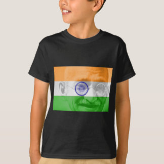 Camiseta Gandhi na bandeira indiana