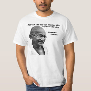 Camiseta Gandhi: Olho para um olho
