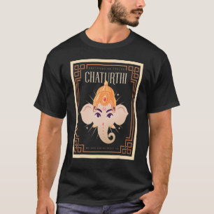 Camiseta Ganesh Chaturthi Hinduísmo Prosperidade Boa Fortun
