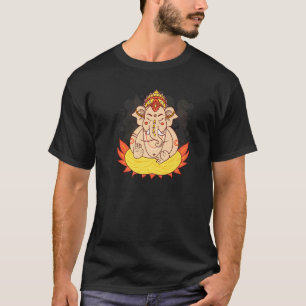 Camiseta Ganesh Chaturthi Hinduísmo Prosperidade Boa Sorte