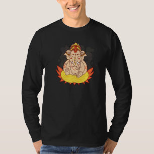 Camiseta Ganesh Chaturthi Hinduísmo Prosperidade Boa Sorte