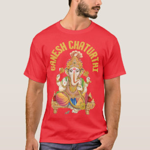 Camiseta Ganesh ChaturthiHinduísmo Deus Elefante