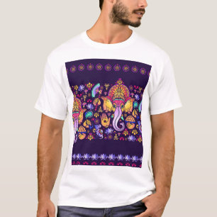 Camiseta Ganesh Hindu Deus: Festivo Sem Selo
